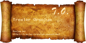 Trexler Orsolya névjegykártya