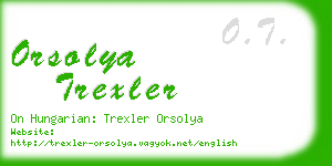 orsolya trexler business card